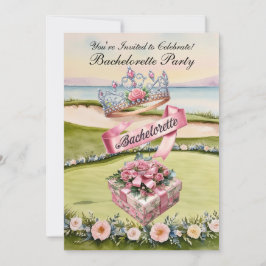 Golf Bachelorette Party på golfbanan Inbjudningar