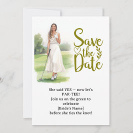 Golf Bachelorette Woman Golfer Is Golfing  Inbjudningar