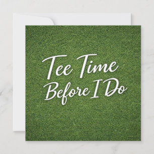 Golf Bachelors Par-Tee Golf Tema Inbjudan Tee Ti