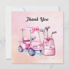 Golf Bag i Rosa Thmet for Girl Tack Kort