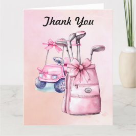 Golf Bag i Rosa Thmet for Girl Tack Kort