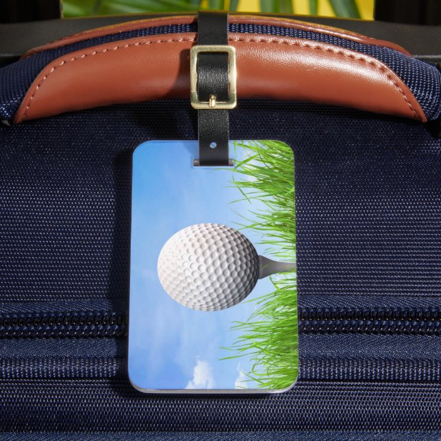 Golf Bag-Märkrn med Namn-gåva till Pappa Bagagebricka (Framsida Insitu 2)