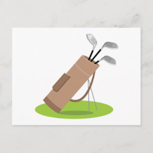 Golf Bag Vykort