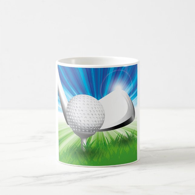 Golf Ball and Tee Mug Kaffemugg (Skapare uppladdad)