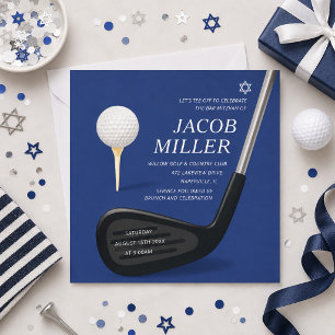 Golf Bar Mitzvah-inbjudan Country Club Inbjudningar