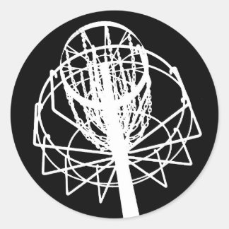 golf basket runt klistermärke