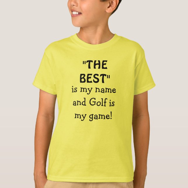 Golf Bästa Spelare Citat T Shirt (Framsida)