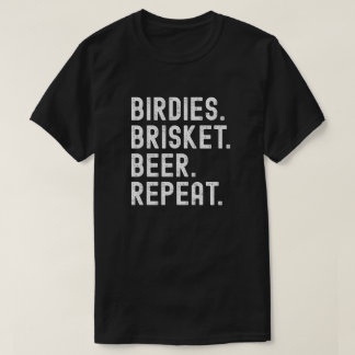 Golf BBQ Birdies Brisket Öl Roligt Golfpresent För T Shirt