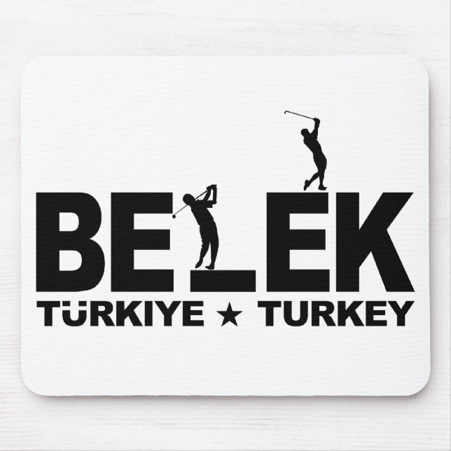 GOLF BELEK mousepad - svart Musmatta (Framsidan)
