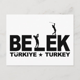 GOLF BELEK-vykort - anpassade Vykort