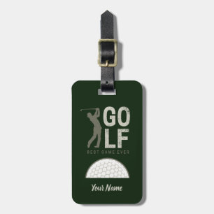 Golf Best Game Aldrig för golfer och tränare Bagagebricka