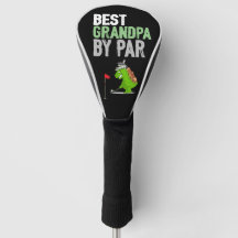 Golf Best Grandpa by Par with Dinosaur Funny
