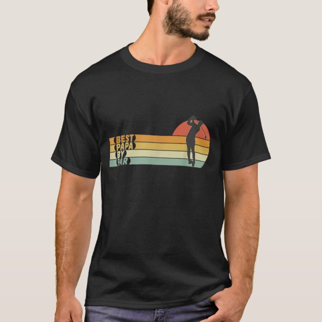 Golf Best Pappa efter Par Fars dag Golf T Shirt (Framsida)