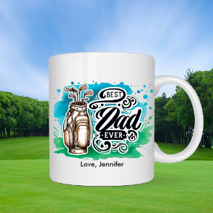 Golf Best Pappa Fars dag Personlig Kaffemugg