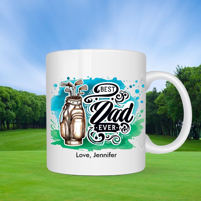 Golf Best Pappa Fars dag Personlig Kaffemugg (Skapare uppladdad)
