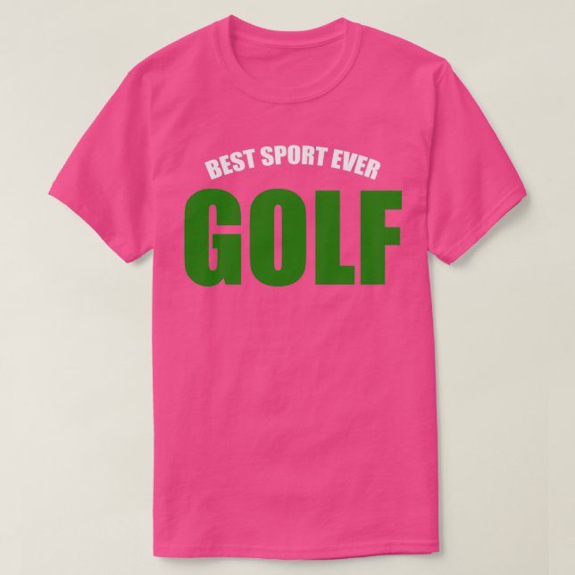 Golf Best Sport någonsin T Shirt (Design framsida)