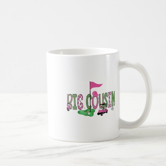 Golf Big Cousin Rosa Hål i en Golf 1:a födelsedag Kaffemugg (Höger)