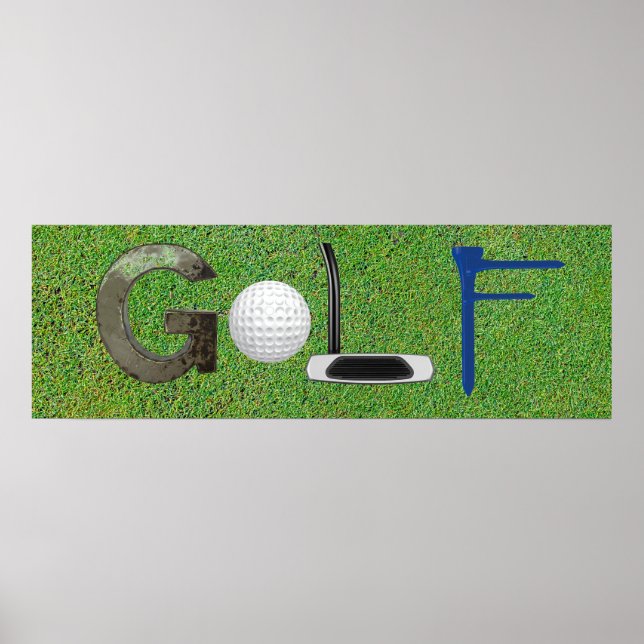 Golf bild brev poster (Framsidan)