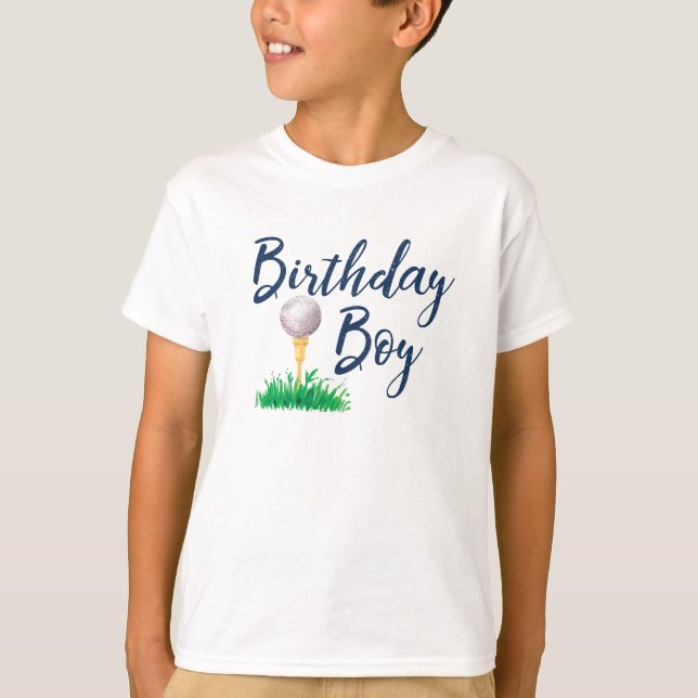 Golf Birthday Boy Shirt T (Framsida)