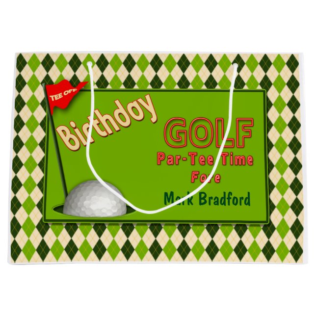 GOLF BIRTHDAY GIFT BAG (Framsidan)