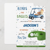 Golf Birthday-inbjudan