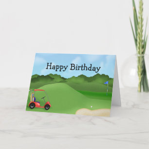 Golf Birthday Kort
