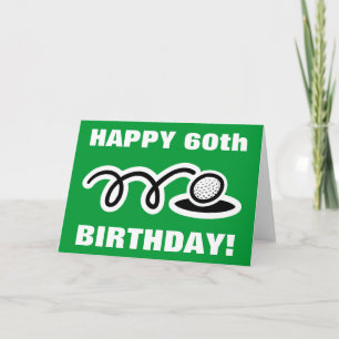 Golf Birthday-kort Anpassade Kort
