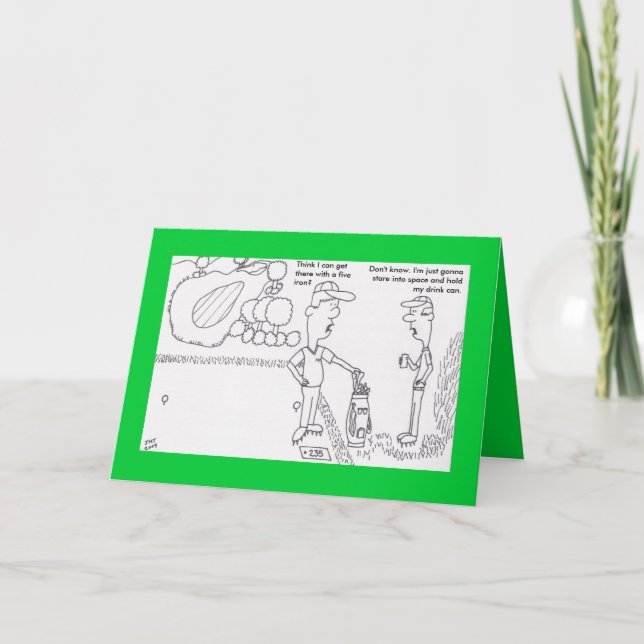 Golf Birthday-kort Kort (Framsida)