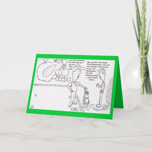 Golf Birthday-kort Kort (Framsida)