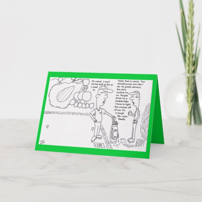 Golf Birthday-kort Kort (Framsida)