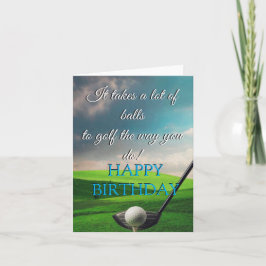 Golf Birthday-kort Kort