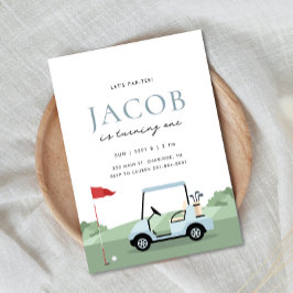 Golf Birthday Par-T-inbjudan Inbjudningar