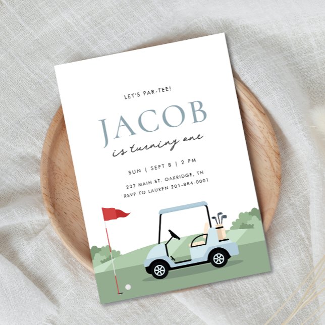 Golf Birthday Par-T-inbjudan Inbjudningar (Skapare uppladdad)