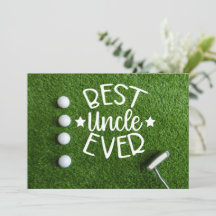 Golf Birthday Tee Up for farbror's Golf Spectacula