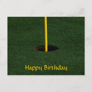 Golf Birthday-vykort Vykort