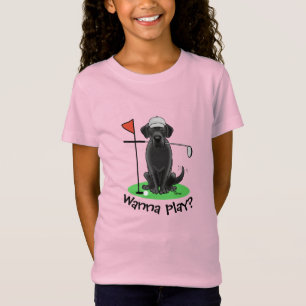 Golf Black Labrador Retriever Hund - Cute T Shirt
