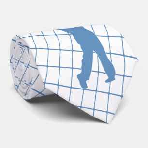 Golf Blue Silhouette Golfer och Golf Klubb Slips