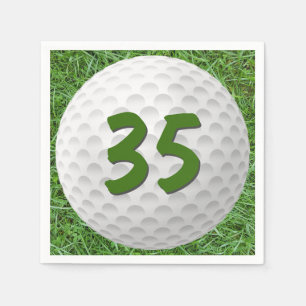 Golf Boll 35e Birthday Napkins Pappersservett