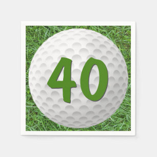 Golf Boll 40:e födelsedag Napkins Pappersservett
