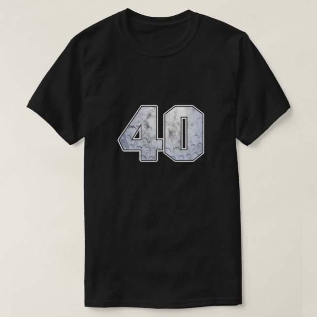 Golf Boll 40:e födelsedagshälsningen Idrott T Shirt (Design framsida)