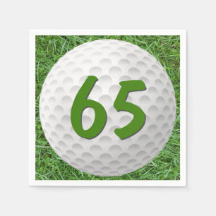 Golf Boll 65e Birthday Napkins Pappersservett