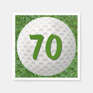 Golf Boll 70:e födelsedag Napkins Pappersservett