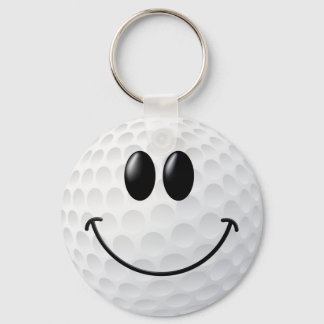 Golf Boll Ansikte Nyckelring
