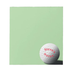 golf boll anteckningsblock