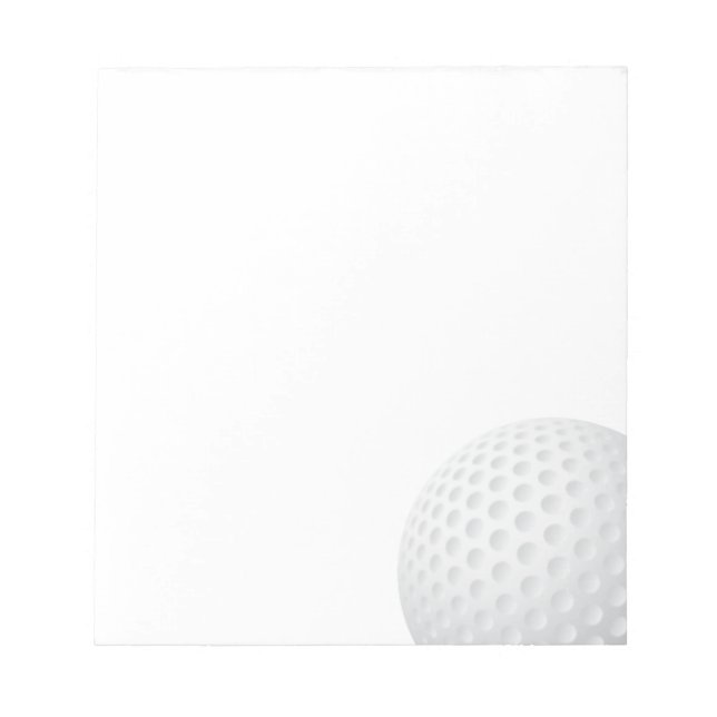 Golf Boll Anteckningsblock (Framsida)