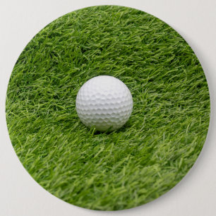 Golf boll är på grönt golfmarkör boll knapp