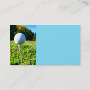 golf boll art på turkos för golferer visitkort