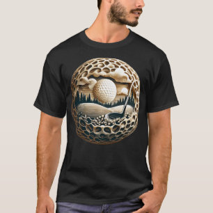 Golf Boll Artistry Elegance on Golfing Grönt T Shirt