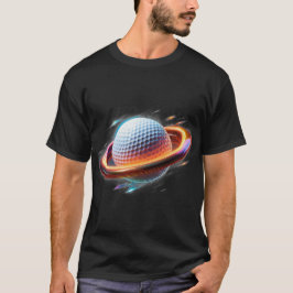 Golf Boll as Saturnus Planet, Fantastisk Sporty De T Shirt