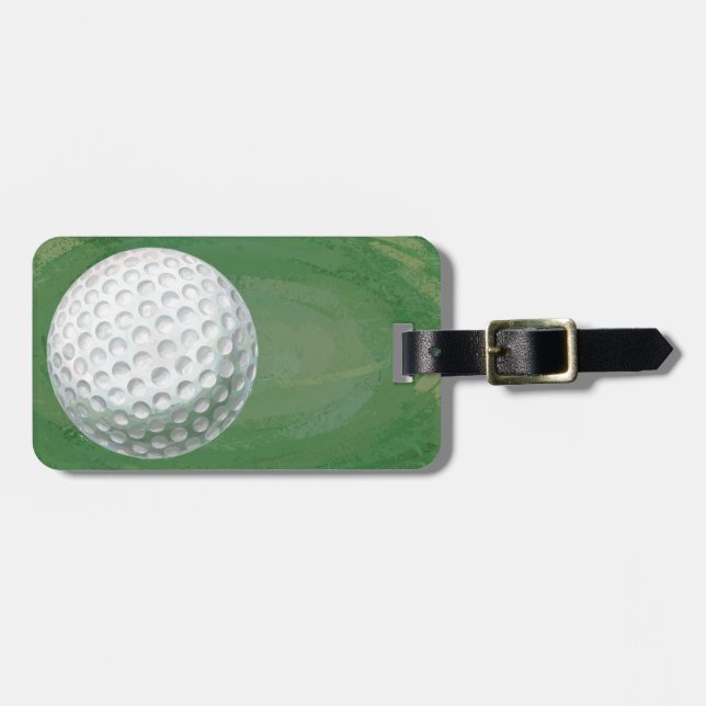 Golf Boll Bagagebricka (Horisontell Framsida)